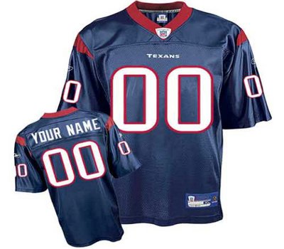 Houston Texans Customized Replica Team Color Jerseys
