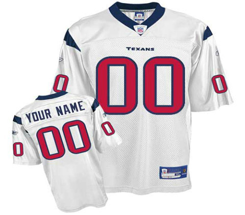 Houston Texans Customized Replica White Jerseys