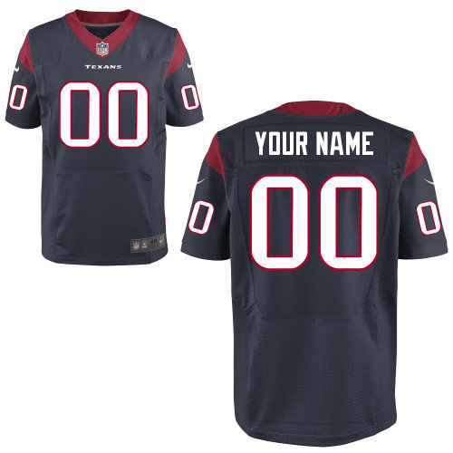 Men's Nike Houston Texans Customized Elite Team Color Jerseys