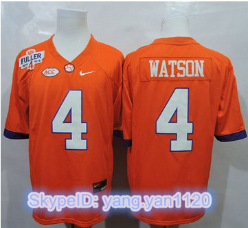 Clemson Tigers #4 Deshaun Watson Orange 1975-1978 Fuller Stitched NCAA Jersey