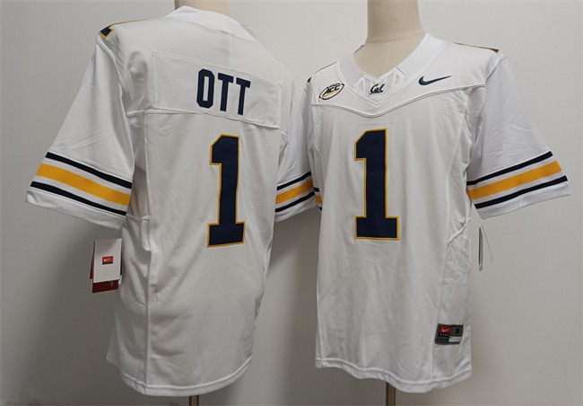 Men's California Golden Bears ACTIVE PLAYER Custom White F.U.S.E. Stitched Football Jersey Men's California Golden Bears ACTIVE PLAYER Custom White F.U.S.E. Stitched Football Jersey