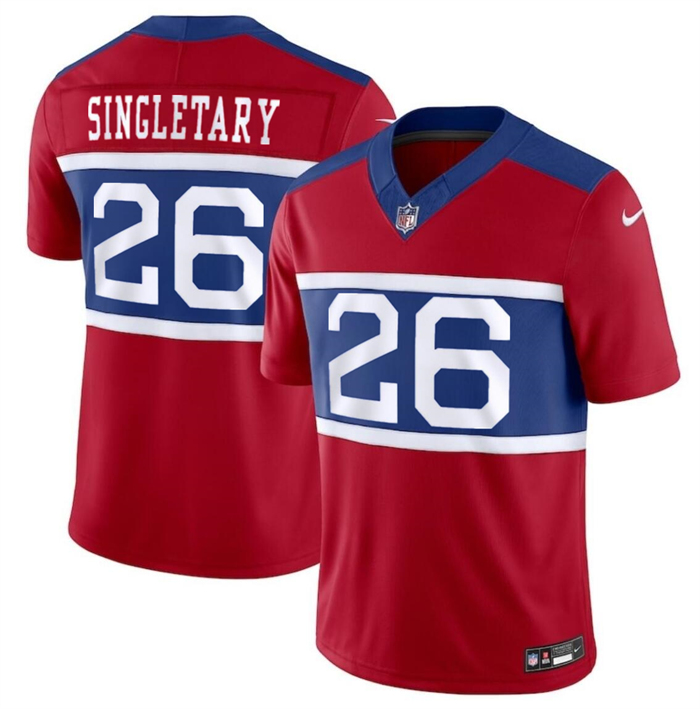 Youth New York Giants #26 Devin Singletary Century Red Alternate Vapor F.U.S.E. Limited Stitched Football Jersey Youth New York Giants #26 Devin Singletary Century Red Alternate Vapor F.U.S.E. Limited Stitched Football Jersey