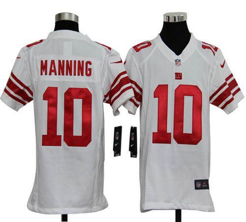 Nike Giants #10 Eli Manning White Youth Stitched NFL Elite Jersey Nike Giants #10 Eli Manning White Youth Stitched NFL Elite Jersey