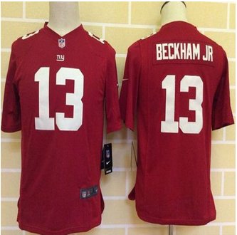 Youth New Giants #13 Odell Beckham Jr Red Alternate Stitched NFL Elite jersey Youth New Giants #13 Odell Beckham Jr Red Alternate Stitched NFL Elite jersey