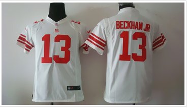Youth New York Giants #13 Odell Beckham Jr Royal White Team Color NFL Elite Jersey