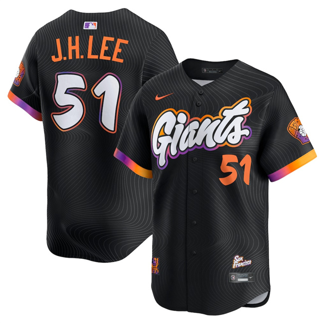 Youth San Francisco Giants #51 Jung Hoo Lee Anthracite 2025 City Connect Limited Stitched Baseball Jersey