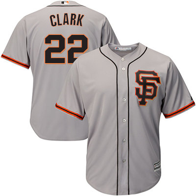 Giants #22 Will Clark Grey Road 2 Cool Base Stitched Youth MLB Jersey Giants #22 Will Clark Grey Road 2 Cool Base Stitched Youth MLB Jersey