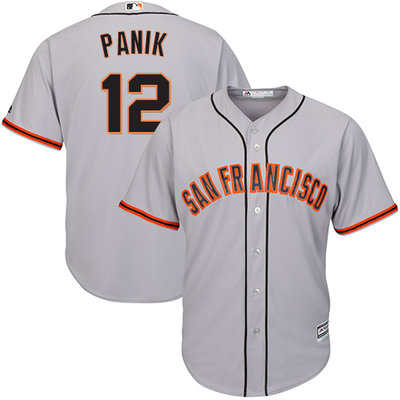 Giants #12 Joe Panik Grey Road Cool Base Stitched Youth MLB Jersey