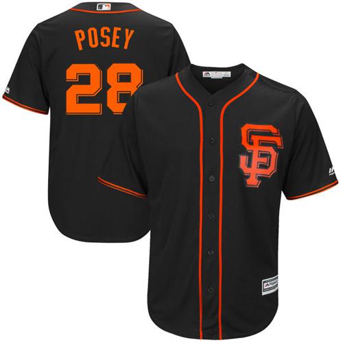 Giants #28 Buster Posey Black Alternate Stitched Youth MLB Jersey Giants #28 Buster Posey Black Alternate Stitched Youth MLB Jersey