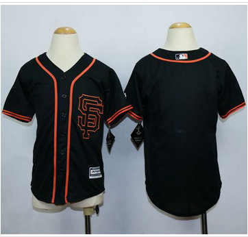 Youth San Francisco Giants Blank Black Alternate Stitched MLB Jersey Youth San Francisco Giants Blank Black Alternate Stitched MLB Jersey