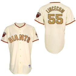 San Francisco Giants 55# Tim Lincecum cream youth jerseys