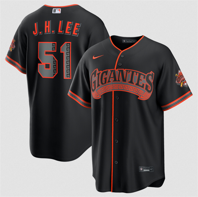 Youth San Francisco Giants #51 Jung Hoo Lee Black 2026 Alternate Stadium Stitched Baseball Jersey