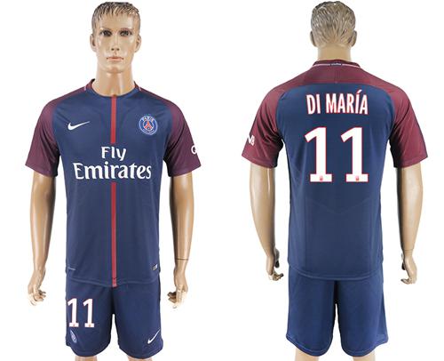 Paris Saint-Germain #11 Di Maria Home Soccer Club Jersey Paris Saint-Germain #11 Di Maria Home Soccer Club Jersey