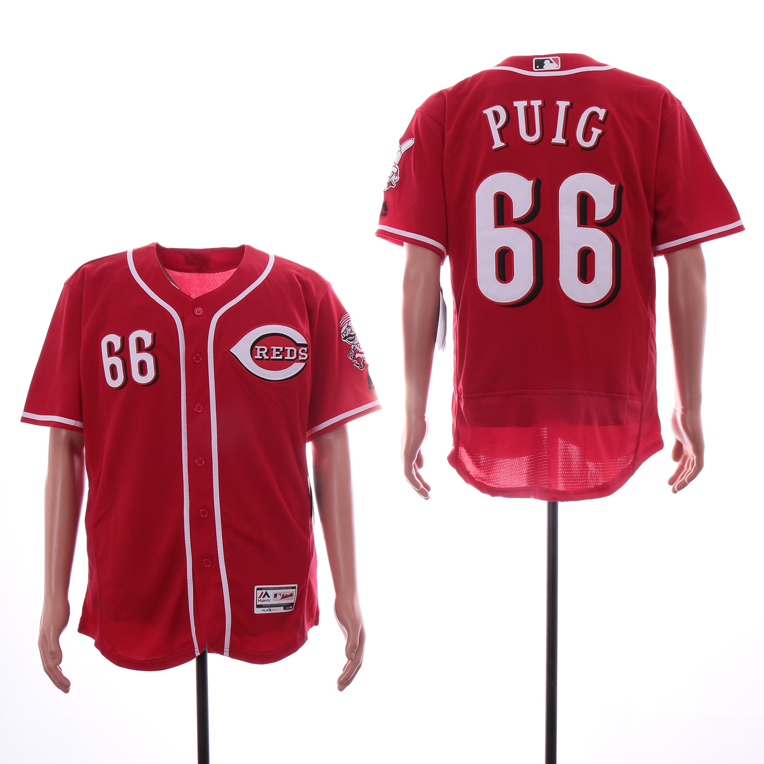 Reds 66 Yasiel Puig Red Flexbase Jersey Reds 66 Yasiel Puig Red Flexbase Jersey