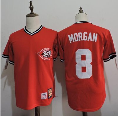 Reds #8 Joe Morgan Red Flexbase Authentic Collection Cooperstown Stitched MLB Jersey