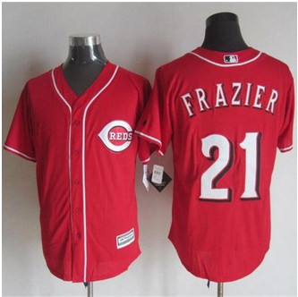 Cincinnati Reds #21 Todd Frazier Red New Cool Base Baseball Jersey