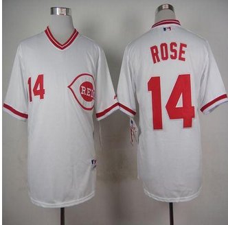 Cincinnati Reds #14 Pete Rose White 1990 Turn Back The Clock Stitched Baseball Jersey Cincinnati Reds #14 Pete Rose White 1990 Turn Back The Clock Stitched Baseball Jersey
