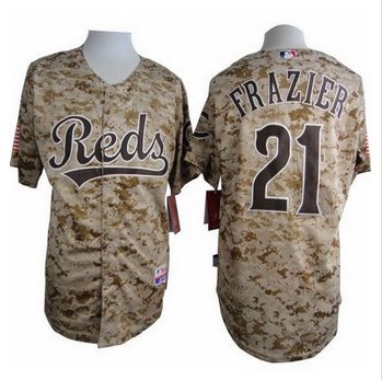 Cincinnati Reds #21 Todd Frazier Camo Alternate Cool Base Stitched Baseball Jersey