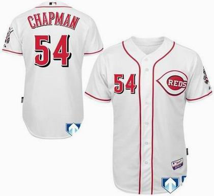 Cincinnati Reds 54 Aroldis Chapman Home Jersey white 2
