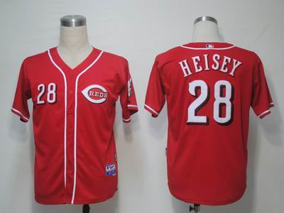 MLB Jerseys Cincinnati Reds 28 Heisey Red Cool Bas