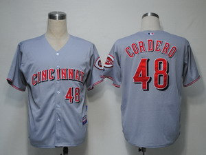 MLB Jerseys Cincinnati Reds 48 Cordero Grey Cool B