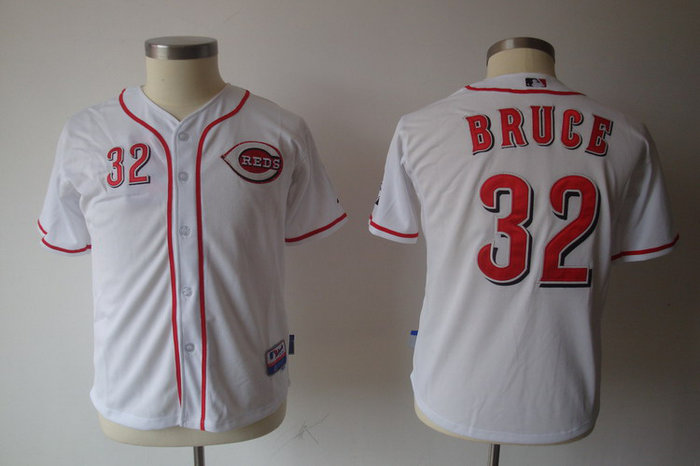 Youth Cincinnati Reds 32 Bruce White mlb jerseys
