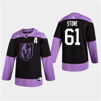 Men's Golden Knights #61 Mark Stone Fights Cancer Practice Hockey Jersey