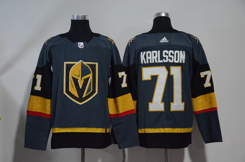 Vegas Golden Knights #71 William Karlsson Gray Adidas Jersey Vegas Golden Knights #71 William Karlsson Gray Adidas Jersey