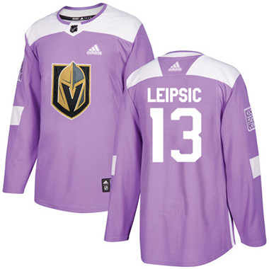 Adidas Golden Knights #13 Brendan Leipsic Purple Authentic Fights Cancer Stitched NHL Jersey
