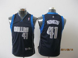 kids Dallas Mavericks 41 Dirk Nowitzki BLUE