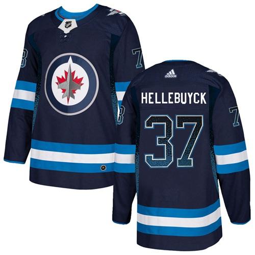 Adidas Jets #37 Connor Hellebuyck Navy Blue Home Authentic Drift Fashion Stitched NHL Jersey Adidas Jets #37 Connor Hellebuyck Navy Blue Home Authentic Drift Fashion Stitched NHL Jersey