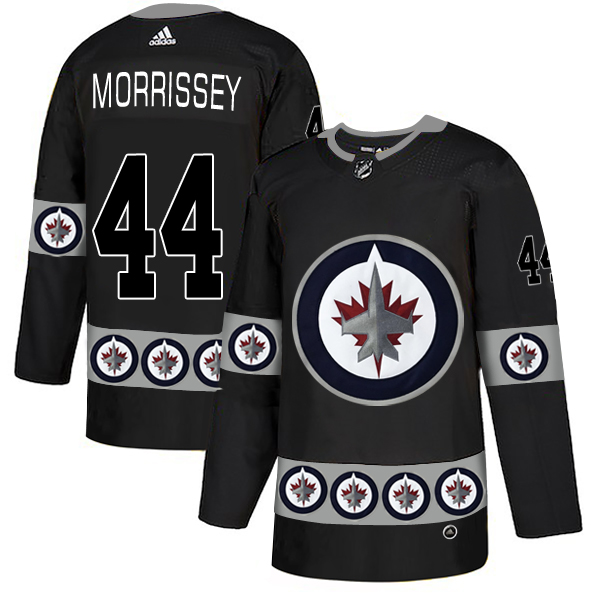 Winnipeg Jets 44 Josh Morrissey Black Team Logos Fashion Adidas Jersey Winnipeg Jets 44 Josh Morrissey Black Team Logos Fashion Adidas Jersey