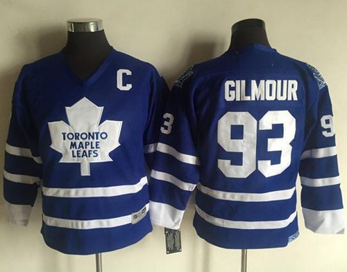 Maple Leafs #93 Doug Gilmour Blue CCM Throwback Stitched Youth NHL Jersey Maple Leafs #93 Doug Gilmour Blue CCM Throwback Stitched Youth NHL Jersey