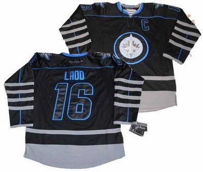 Winnipeg Jets 16 Andrew Ladd black ice jerseys