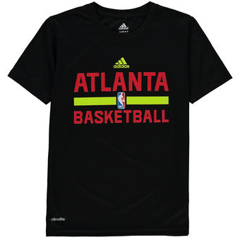 Youth Atlanta Hawks adidas Black Practice Climalite T-Shirt