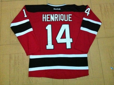 NHL Jerseys New Jerseys Devils 14 HENRIQUE jersey red black