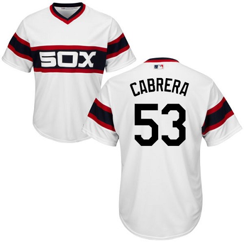 White Sox #53 Melky Cabrera White Alternate Home Cool Base Stitched Youth MLB Jersey White Sox #53 Melky Cabrera White Alternate Home Cool Base Stitched Youth MLB Jersey