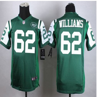 Youth New Jets #62 Leonard Williams Green Team Color Stitched NFL Elite Jersey