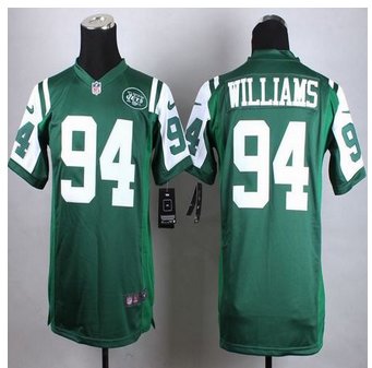 Youth New New York Jets #94 Leonard Williams Green Team Color Stitched NFL Elite jersey