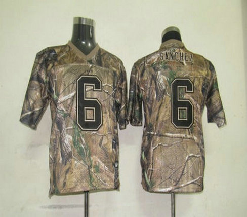York Jets 6 Sanchez Camo Kids Jerseys