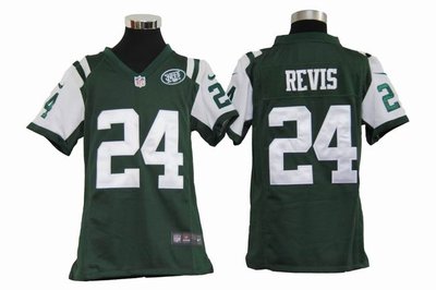 Kids Nike NFL New York Jets 24# Darrelle Revis Green Jerseys