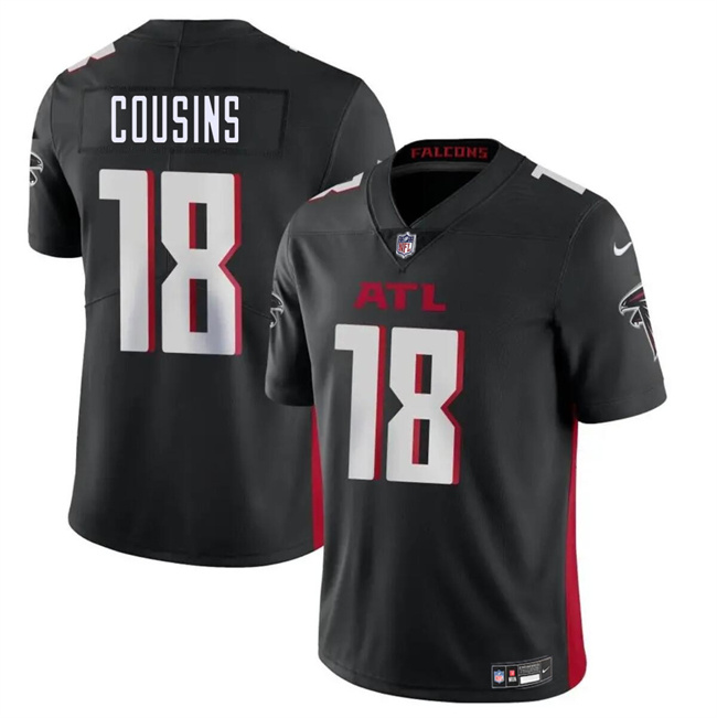 Youth Atlanta Falcons #18 Kirk Cousins Black Vapor Untouchable Limited Stitched Football Jersey s Youth Atlanta Falcons #18 Kirk Cousins Black Vapor Untouchable Limited Stitched Football Jersey s