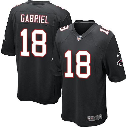 Nike Falcons #18 Taylor Gabriel Black Alternate Youth Stitched NFL Elite Jersey