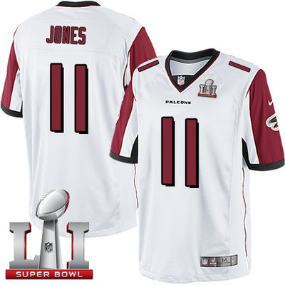 Nike Falcons #11 Julio Jones White Super Bowl LI 51 Youth Stitched NFL Limited Jersey