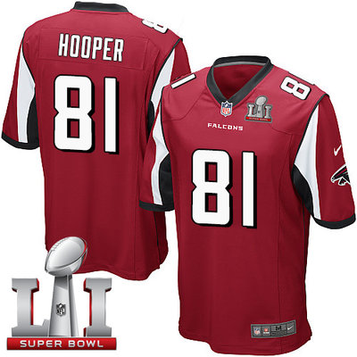 Nike Falcons #81 Austin Hooper Red Team Color Super Bowl LI 51 Youth Stitched NFL Elite Jersey Nike Falcons #81 Austin Hooper Red Team Color Super Bowl LI 51 Youth Stitched NFL Elite Jersey