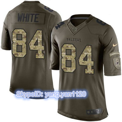 Nike Falcons #84 Roddy White Green Youth Stitched NFL Limited Salute to Service Jersey