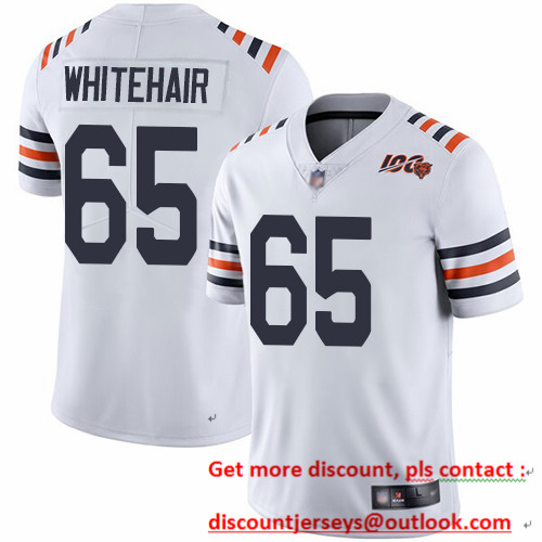 Bears #65 Cody Whitehair White Alternate Youth Stitched Football Vapor Untouchable Limited 100th Season Jersey