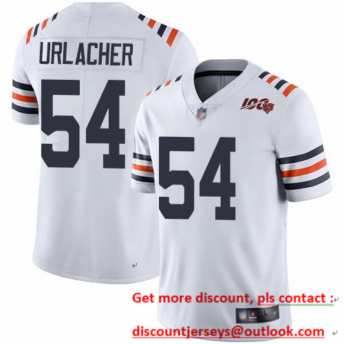 Bears #54 Brian Urlacher White Alternate Youth Stitched Football Vapor Untouchable Limited 100th Season Jersey