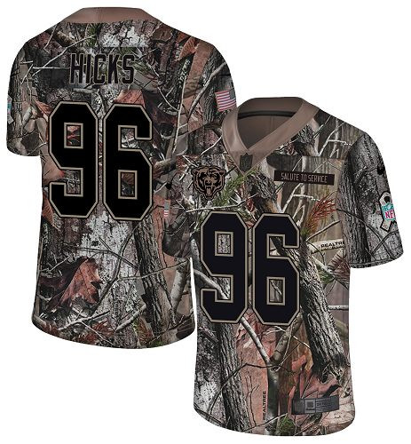 Nike Bears #96 Akiem Hicks Camo Youth Stitched NFL Limited Rush Realtree Jersey Nike Bears #96 Akiem Hicks Camo Youth Stitched NFL Limited Rush Realtree Jersey