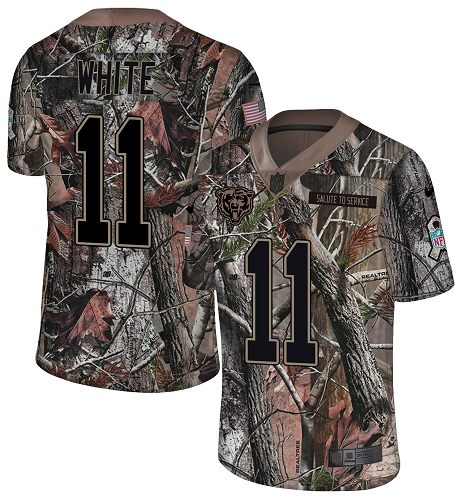 Nike Bears #11 Kevin White Camo Youth Stitched NFL Limited Rush Realtree Jersey